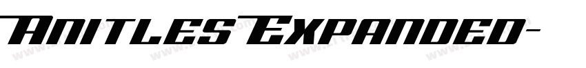Anitles Expanded字体转换